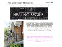 Tablet Screenshot of iamsomebodyministries.org